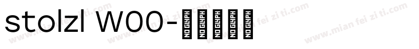 stolzl W00字体转换